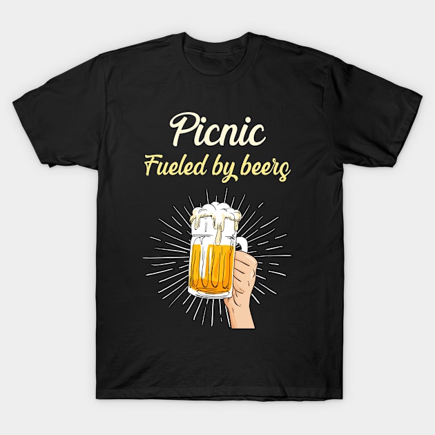 Picnic Fueled By Beers T-Shirt by blakelan128